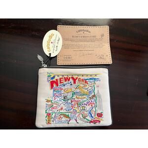 Catstudio New York Zip Pouch Wallet Bag Clutch Makeup Phone Case - NWT